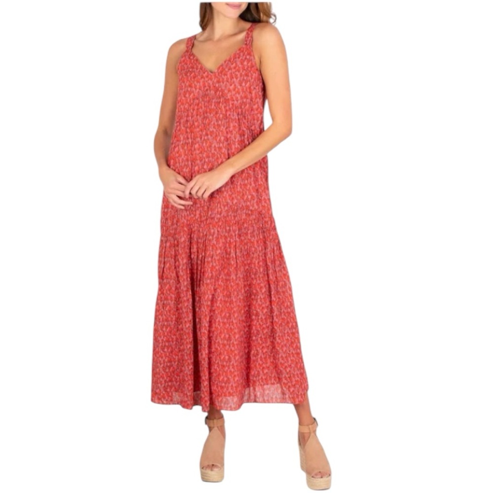 Joie Red black Sleeveless maxi sundress